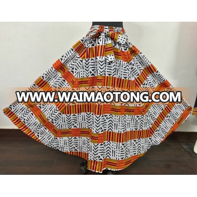 Traditional African Long Maxi 8 Panel Skirt