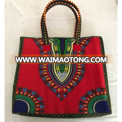 Traditional African Dashiki Kente Print Hand Bag or Tote Bag