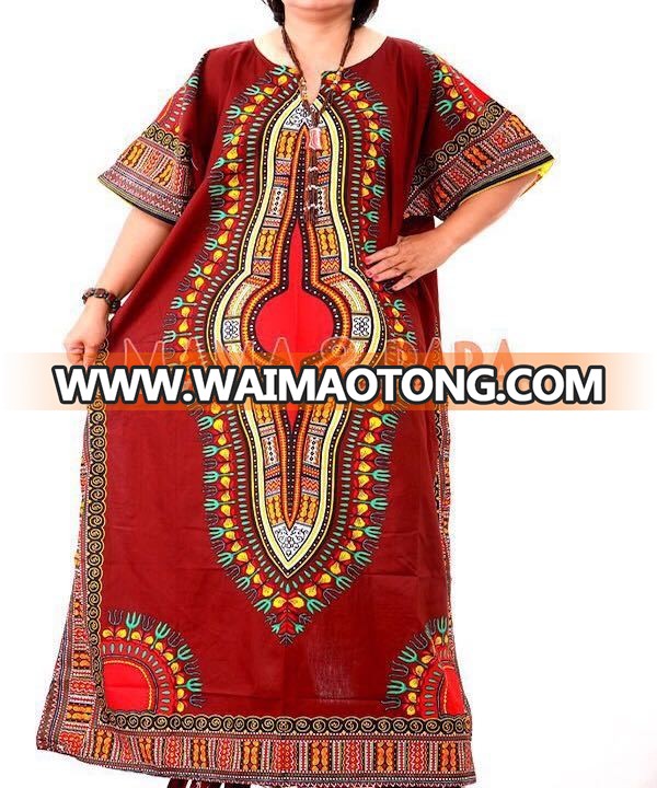 African Dashiki Kaftan Long Dress