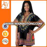 2016 Classic Style 100% Cotton Floral Print African Dashiki Shirts Afrique Dashiki Dress Patterns