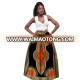 Color Available Dashiki Skirt High Waist Dashiki Maxi Skirts With Belt Tie