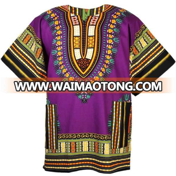 MANUFACTURER EXPORTER WHOLESALERS OF CUSTOMIZED AFRICAN TRADITIONAL DASHIKI 100% COTTON PRINTED UNISEX AFRICAN DASHIKI SHIRT